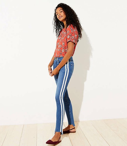 Side Trim Skinny Jeans Size 