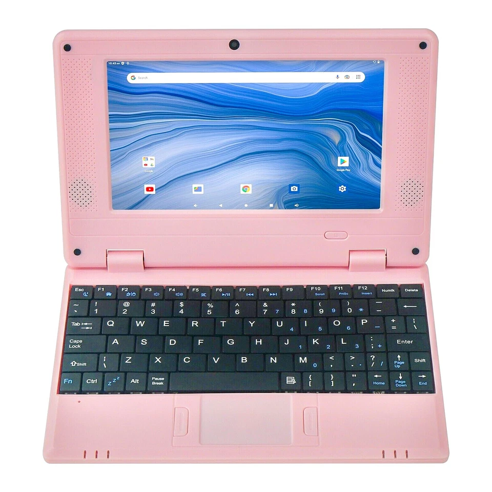 Portable Laptop Computer 7'' IPS Quad Core Android 12.0 Netbook Wi-Fi For Kid - Image 2 of 4