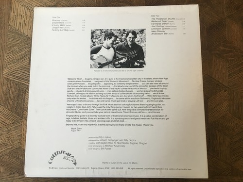 RICHARD CRANDELL & BILL BARTELS - Oregon Hill ~ CUTTHROAT | Recorded: 1983 NICE - Foto 2 di 5