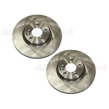 LAND ROVER FRONT BRAKE ROTOR DISC SET x2 RANGE EVOQUE LR007055 ALLMAKES4x4