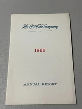Vintage Coca-Cola 1965 Annual Report To Stockholders