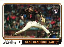 2023 TOPPS HERITAGE COLE WAITES RC ROOKIE BASEBALL CARD #258