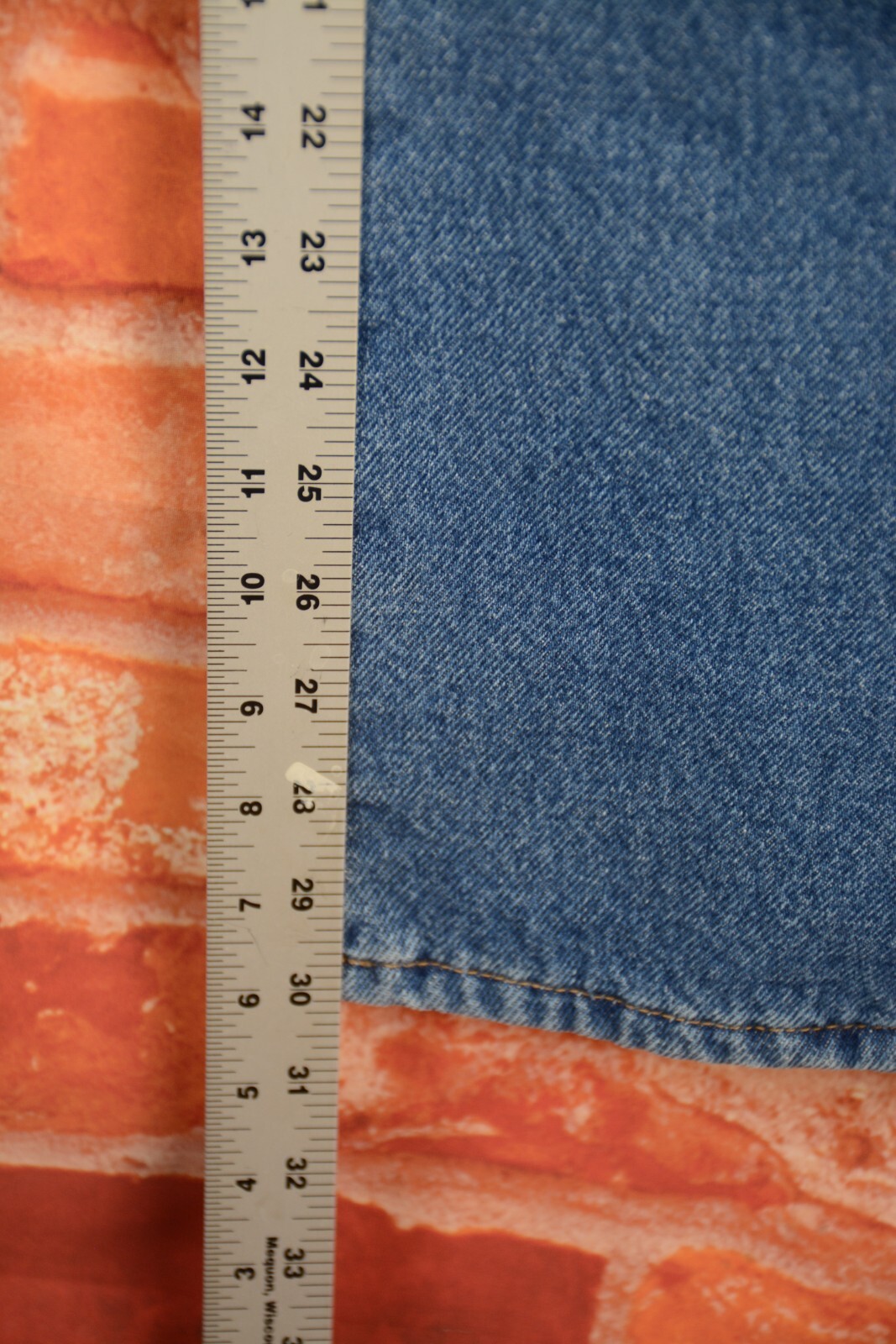 LL Bean Mens Jeans 36x30(Tag 38x32) Blue Fleece Lined Classic Fit