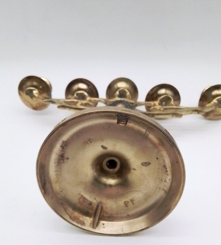 Vintage/Pre-Owned*Lot/Set of 2 Brass Candle Holders*5 Candle Capacity Each - Picture 5 of 13