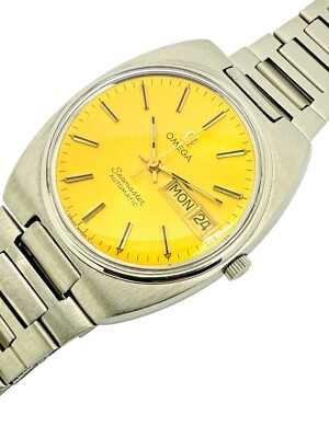 ★最終価格　OMEGA Seamaster Automatic スターダイヤル★ Omega Seamaster Automatic Day-Date Golden Dial 1978 Cal. 1020 SS