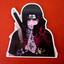 Itachi Uchiha: Naruto Shippuden 3D Anime Lenticular Motion Sticker Decal 