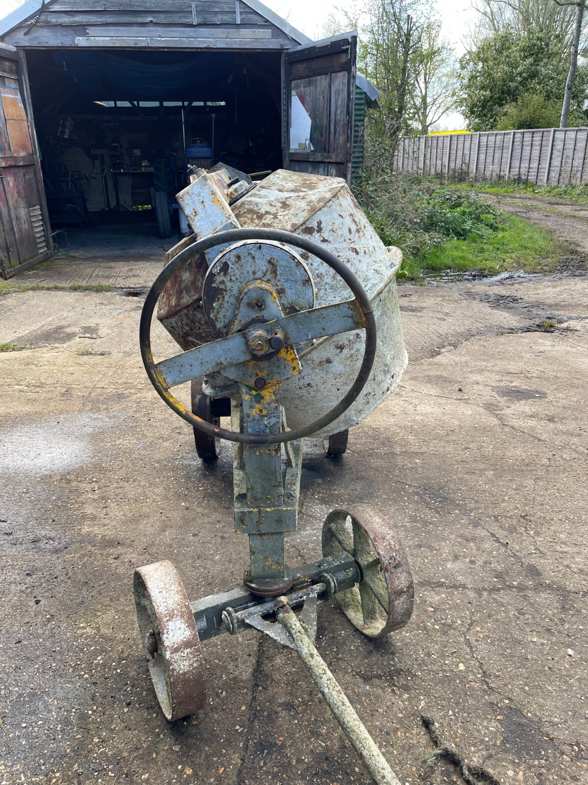 Vintage Benford Cement Mixer With Petter PAZ1 Diesel Engine eBay