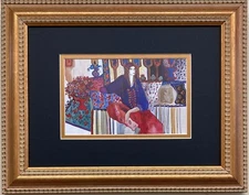 Patricia Govezensky "Jerusalem Odalisque"  Framed  Post-Impressionism New Art