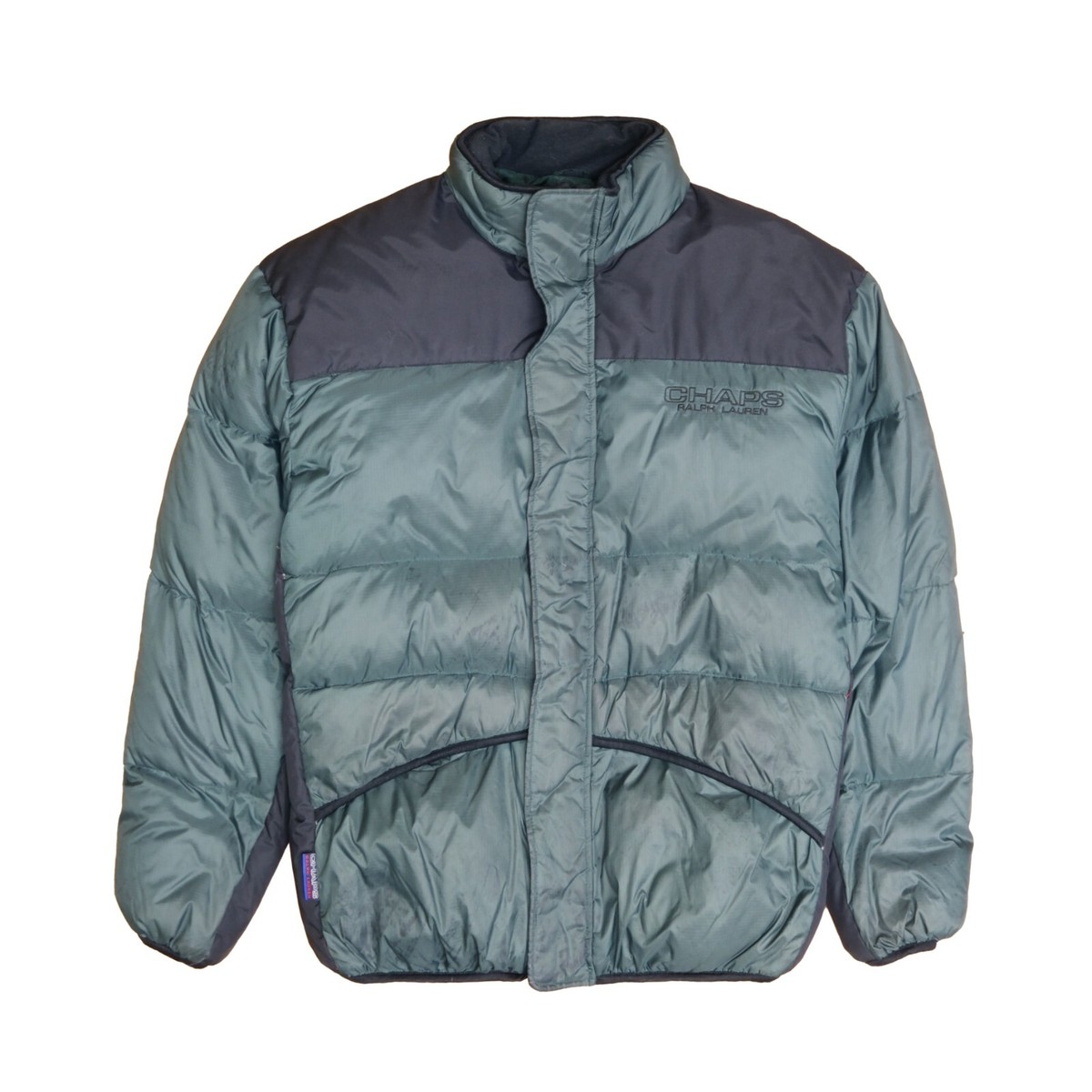 Vintage Chaps Ralph Lauren Puffer Jacket Size Medium Green