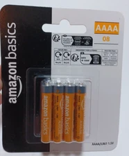 AAAA 8 Pack of Eight Batteries Amazon Basics Lot of 3