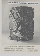 Original 1968 Volkswagen Beetle vintage print ad "Every now and then a VW."