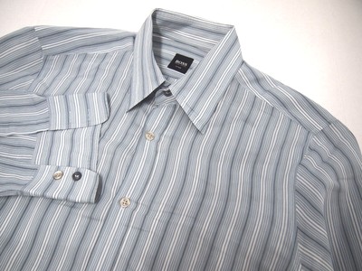 hugo boss white long sleeve shirt