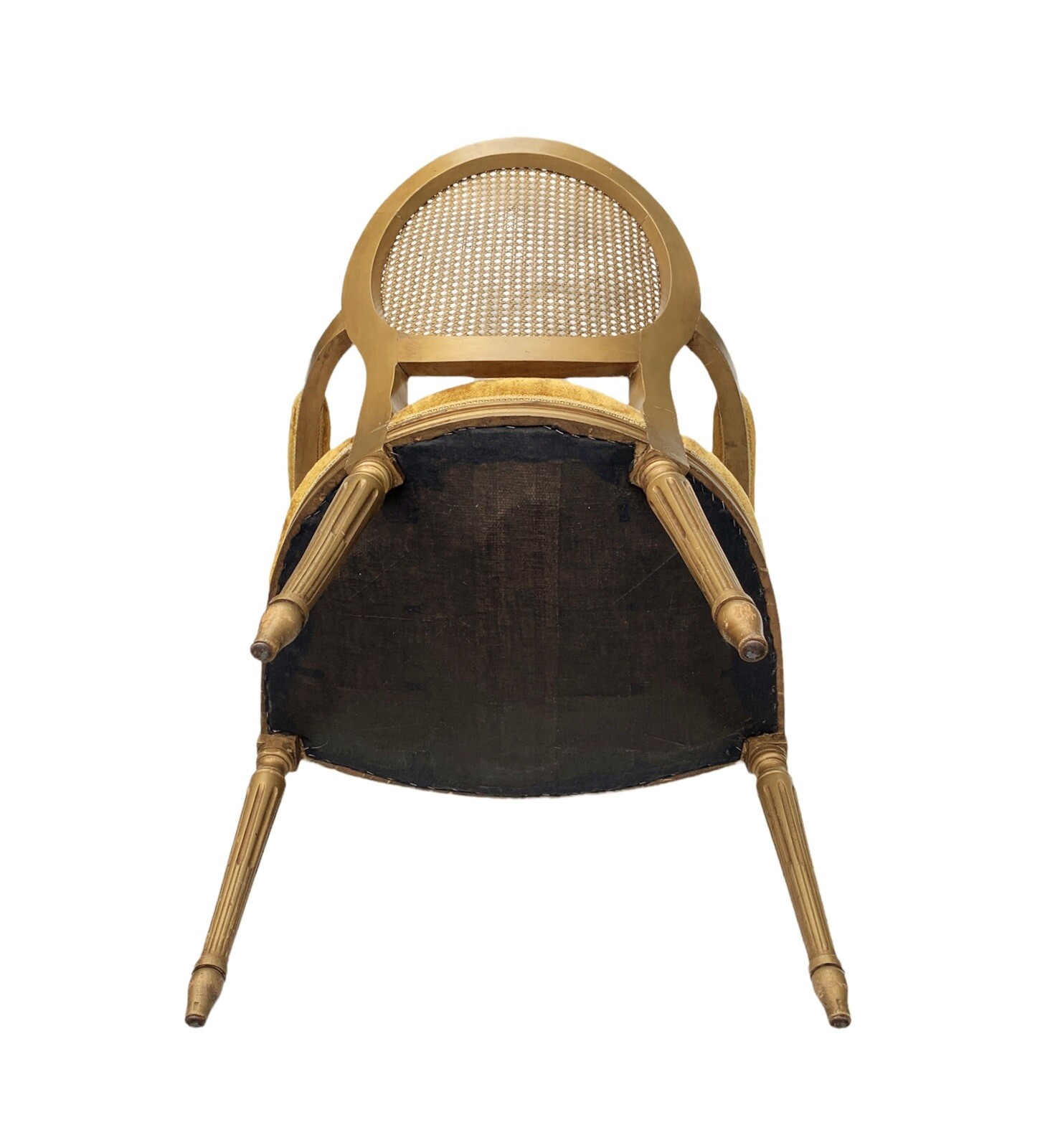 Antique French Provincial Fauteuil Chair ~ gold 