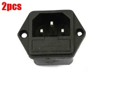 2Pcs 10A/250A Ac Power Socket /Outlet/Jack With Fuse Base 5X20MM kp
