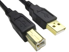 10ft Gold-Plated USB 2.0 A Male to B Male Cable 3459