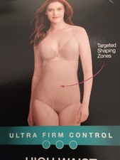 BALI NEW HI WAIST BRIEF EXTRA FIRM CONTROL WN SZ L BEIGE COOL COMFORT GLIDE TECH