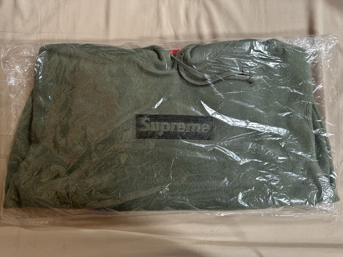 ✓Supreme Inside Out Box Logo Hooded Sweatshirt Olive / SS23SW4
