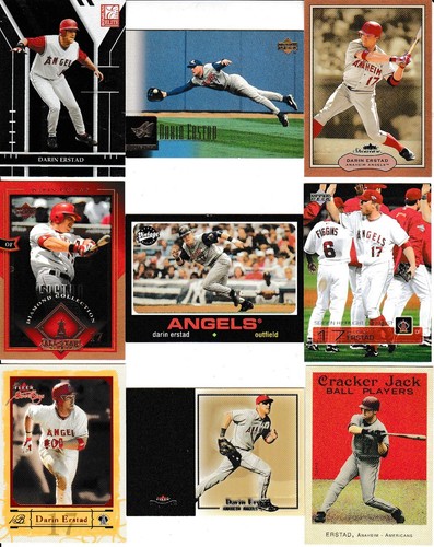 Huge 50 + different DARIN ERSTAD card lot RC 1995 - 2006 all Angels - Picture 5 of 6