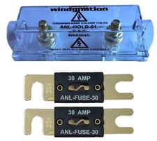 WindyNation ANL Fuse Holder + ANL Fuse (2pcs 30A Fuse) 2pcs 30A Fuse