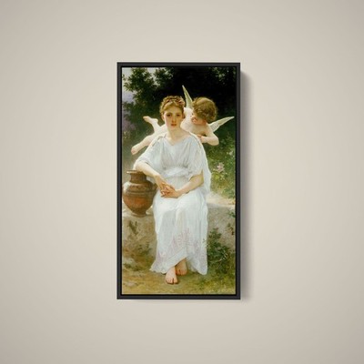 William-Adolphe Bouguereau - Whisperings of Love - Art Print on Paper or Canvas