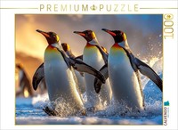 Calvendo Puzzle Waddling Out Of The Sea | 1000 Pieces, Finished Size 25.2 × 18.9