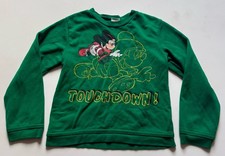 Vintage 90s Disney Mickey Mouse Touch Down Football Toddler Sweater Size 7