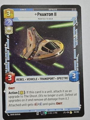 Phantom II Modified To Dock Regular Star Wars Unlimited TCG 50
