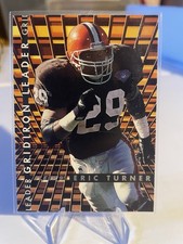 1995 Fleer Gridiron Leaders Eric Turner Cleveland Browns 