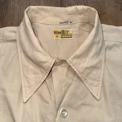 Short Sleeve Original 1940s Vintage Casual Shirts for Men for sale