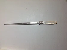 Vintage German 11 1/4" Sharpening Steel-Mother of Pearl Handle-Signed CAST STEEL