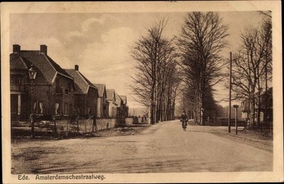 Ak Ede Gelderland Niederlande, Amsterdamschestraatweg - 3408631