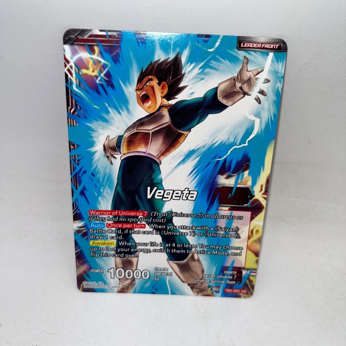 Vegeta // Saiyan Bond Vegeta TB1-001 Tournament of Power Dragon