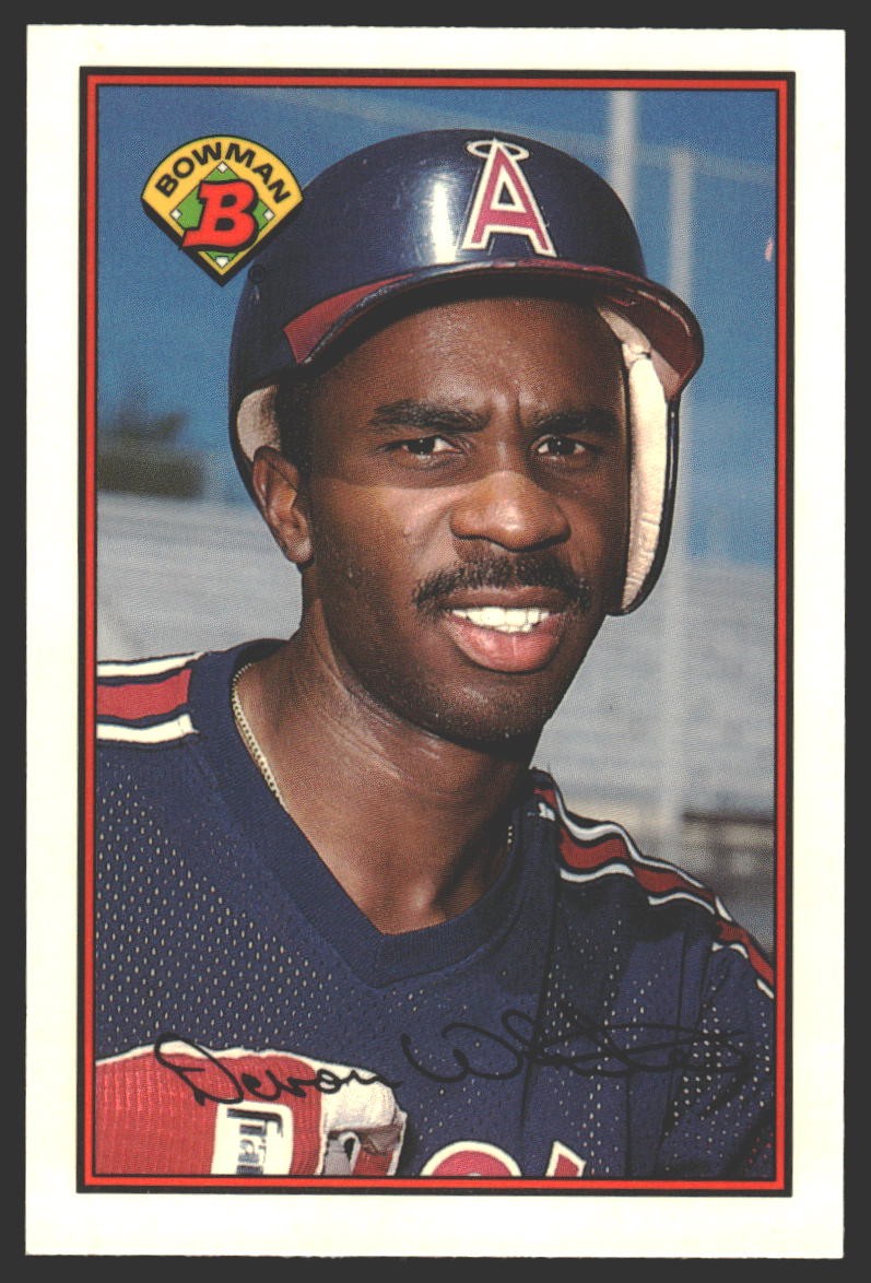 Devon White #54 1989 Bowman Collector's Edition (Tiffany) California Angels