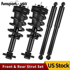 4x Front + Rear Strut Shocks Coil Spring for 2014-2018 Silverado Sierra 1500 4WD