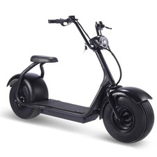 MotoTec Fat Tire Electric Scooter 60V 2000W Black MotoTec Scooter