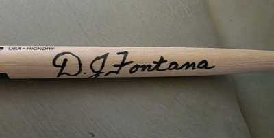 DJ FONTANA Signed Autograph Drum Stick ELVIS PRESLEY Drummer 2005