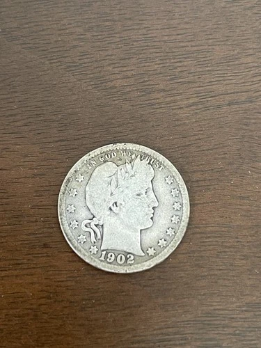 1902 P Barber Quarter VG