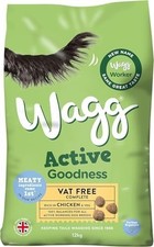Wagg Active Goodness Complete Dry Adult Dog Food Chicken & Veg 12kg - For All 1.08 per kilo