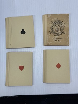 VINTAGE I. HARDY CARD MAKER TO HIS MAJESTY GREAT MOGUL PLAYING CARDS FACSIMILE