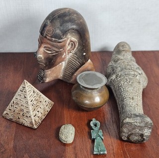 Ancient Egyptian Artifacts Relics Antique Vintage Souvenirs Estate Lot