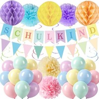 Deko Einschulung SchultüTe Girlanden Luftballons Schulanfang FüR MäDchen Jungen