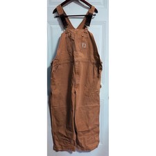 Carhartt Overalls brown utility workwear  SZ 50 x 30