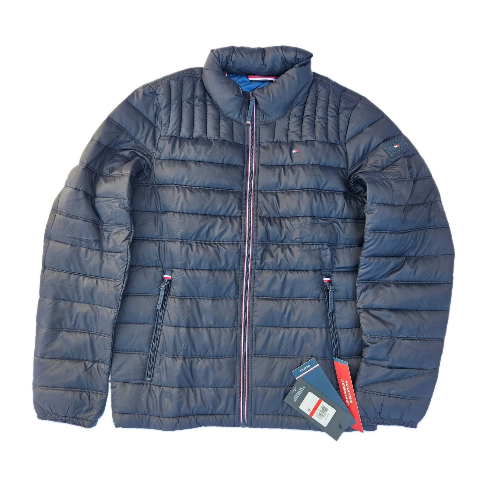 Tommy Hilfiger Ultra Loft Lightweight Puffer Jacket Mens X-Small Midnight NEW image 2
