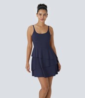 Halara Softlyzero™ Airy Tiered 2-In-1 RüSchen Verstellbare TräGer Gr.M, Neu !!