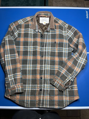 VETEMENTS Urban Outfitters Koto Shacket giacca di flanella uomo L verde a quadri trapuntata foderata?