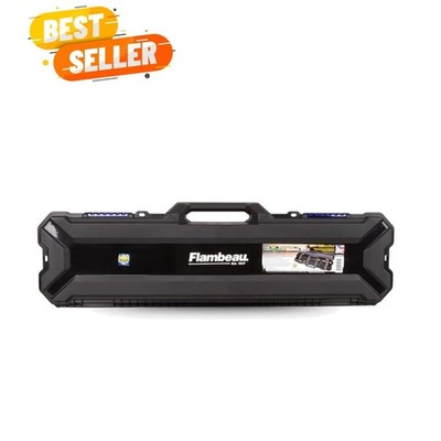 Outdoors 4455BB Rod Bunk Box, Portable Fishing Rod Storage, Black
