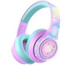 Auraa Active Noise Cancelling Headphones for Kids, LED Light Up, Bluetooth 6....