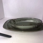 Vintage Frankoma Platters/Bowl Woodland Moss 14”-11.5”-10.5”set 3