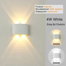 LED Wall Sconces Modern Indoor Outdoor Lamp White Up Down Wall Mount Lights