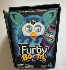 FURBY BOOM BLUE WAVES FURBY WITH BOX HASBRO 2013